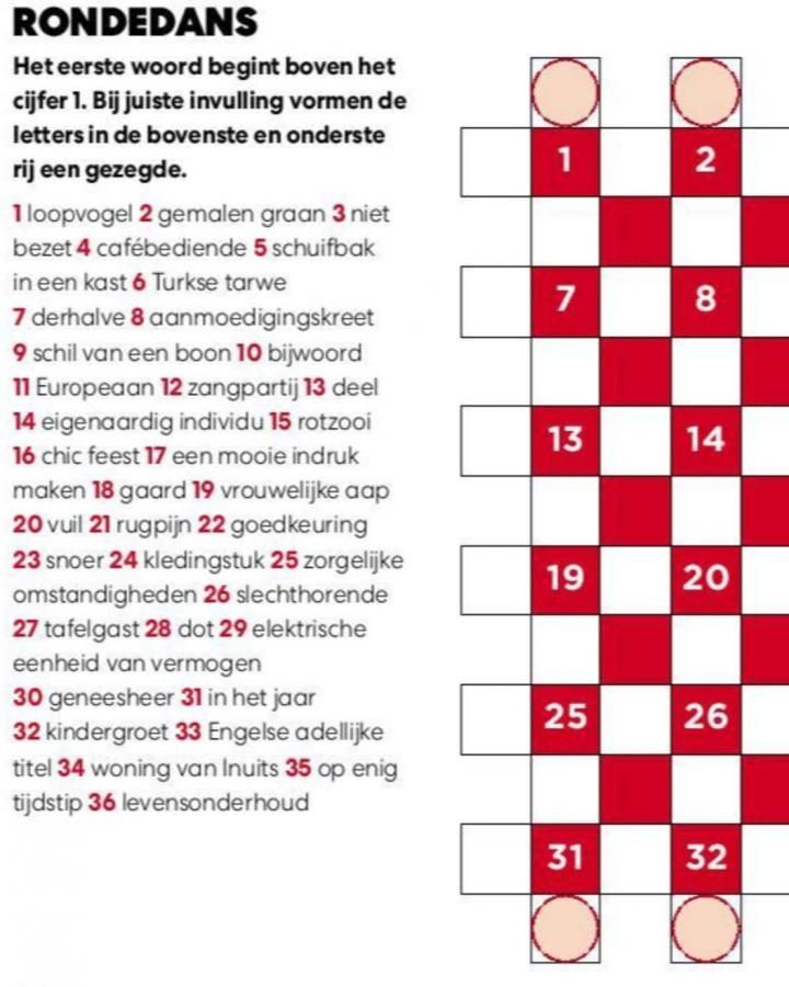 Puzzel De Keuvelaar januari 2025